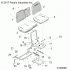 R18RRE99NS RANGER 1000 PS HD MD Body, seat asm. and slider - r18rre99ns (c700069)