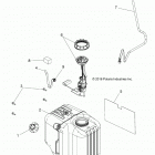 R18RM250B1 RGR 500 2WD HDPE Body, fuel tank asm. - r18rm250b1 (700243)