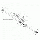 Z18VEL92BK/BR RZR XP TURBO S Drive train, front prop shaft - z18vel92bk  /  br (70044...