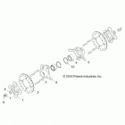 Z18VDS92CF/CU RZR XP TURBO TRACTOR Suspension, front carrier and hub - z18vds92cf  /  cu (7...