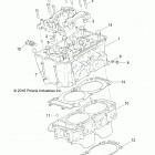 Z18VAS87CM RZR 900 50 INCH EU/TRACTOR Engine, cylinder and head - z18vas87cm (701093)