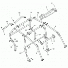 RZR TURBO 4 Chassis, cab frame - z20n4e92al  /  ar  /  bl  /  br  / ...