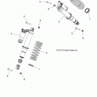 Z18VCE87BK/BU/BR/LU RZR 4 900 Suspension, front shock mounting - z18vce87bk  /  bu  / ...