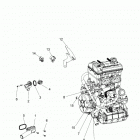 Z18VAS87CM RZR 900 50 INCH EU/TRACTOR Engine, cooling, thermostat and bypass - z18vas87cm (49r...