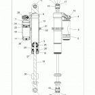 Z18VCE87BK/BU/BR/LU RZR 4 900 Suspension, rear shock - z18vce87bk  /  bu  /  br  /  lu...