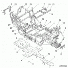 RZR TURBO 4 (Z21N4E92AX/AG/BG/BX) Chassis, main frame and skid plates - z21n4e92ax  /  ag ...