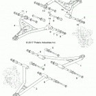 RZR 1000 60 INCH PS (Z20ASE99AH/LH) Suspension, front control arms - z20ase99ah  /  lh (7018...