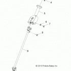 RZR 170 (Z21YAV17B2/B4/N2/N4) Steering, post - z21yav17b2  /  b4  /  n2  /  n4 (49rgrs...