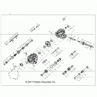 RZR TURBO 4 Drive train, main gearcase internals - z20n4e92al  /  ar...