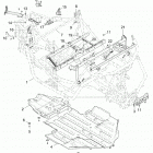Z18VAS87CM RZR 900 50 INCH EU/TRACTOR Chassis, main frame and skid plate - z18vas87cm (701068)