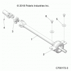 POLARIS GENERAL 1000 XP 4P (G20GMD99AP/AG) Drive train, mid prop shaft - g20gmd99ap  /  ag (c700172...