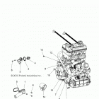 R18RT_87 RGR 900 XP ALL OPTIONS Engine, cooling, thermostat and bypass - r18rt_87 all op...