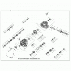 Z18VDS92CF/CU RZR XP TURBO TRACTOR Drive train, main gearcase internals - z18vds92cf  /  cu...