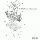 R19RSU99AS/BS RANGER 1000XP PS CREW NSTR Chassis, main frame and skid plates - r19rsu99as  /  bs ...