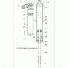Z18VEL92BK/BR/LK RZR XP TURBO S Suspension, rear shock internals - z18vel92bk  /  br  / ...