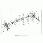 Z18VDE99AK/AW/AJ/BJ/BK/BW/LW/K99AK/BK/M99AL/R99AL/BL RZR XP 1000 Drive train, front gearcase - e99ak  /  aw  /  bk  /  bw...