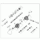 R18RRE99A9/AX/AM/AS/A1/B9/BX/BM/BS RANGER 1000 PS Drive train, main gearcase internals - r18rre99a9  /  ax...