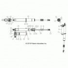 Z18VDE92BB/BM/BS/BU/L92BK RZR XP TURBO Suspension, rear shock (from 2  /  12  /  2018) - z18vdl...