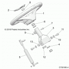 RZR 570 Steering, wheel - z20cha57a2  /  e57am (c700185-4)