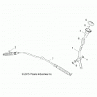 Z18VCE87BK/BU/BR/LU RZR 4 900 Drive train, gear selector - z18vce87bk  /  bu  /  br  /...