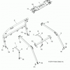 Z19VAA87A2/E87AK/AR/AA RZR 900 50 INCH Chassis, cab frame - z19vaa87a2  /  e87ak  /  ar  /  aa ...