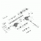 POLARIS GENERAL 1000 EPS DLX RC (G21GAJ99AC/AW/BC/BW) Drive train, main gearcase internals - g21gaj99ac  /  aw...