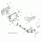 Z18VAS87CM RZR 900 50 INCH EU/TRACTOR Engine, exhaust system - z18vas87cm (49rgrexhaust15rzr90...