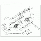 Z18VHE57BV RZR 570 PS Drive train, main gearcase - z18vhe57bv (701255)