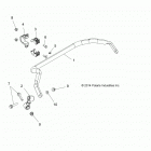 Z18VBE87F2/S87C2/CU RZR 900 60 INCH EU/TRACTOR Suspension, stabilizer bar, rear - z18vbe87f2  /  s87c2 ...