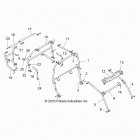 Z18VCE87BK/BU/BR/LU RZR 4 900 Chassis, cab frame - z18vce87bk  /  bu  /  br  /  lu (70...