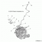 RZR TURBO 4 (Z20N4E92AL/AR/BL/BR) Drive train, main gearcase mounting - z20n4e92al  /  ar ...