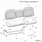 R19RSU99AS/BS RANGER 1000XP PS CREW NSTR Body, seat asm. rear - r19rsu99as  /  bs (c700151)