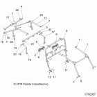 RZR TURBO S4 (Z21P4E92AE/AN/BE/BN/L92AL/AT/BL/BT) Chassis, cab frame - z21p4e92ae  /  an  /  be  /  bn  / ...