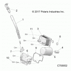 R18RRE99A9/AX/AM/AS/A1/B9/BX/BM/BS RANGER 1000 PS Engine, dipstick and oil filter - r18rre99a9  /  ax  /  ...