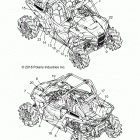 RZR XP1000 Body, decals - z20nae99ac  /  al  /  an  /  bc  /  bl  /...