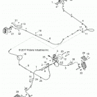 Z18VDE99NK RZR XP 1000 MD Brakes, brake lines and master cylinder - z18vde99nk (70...