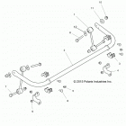 Z18VDS92CF/CU RZR XP TURBO TRACTOR Suspension, stabilizer bar, rear - z18vds92cf  /  cu (70...