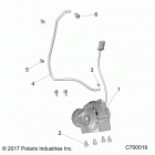 R18RRE99NS RANGER 1000 PS HD MD Drive train, front gearcase mounting - r18rre99ns (c7000...