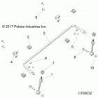 R19RSU99AS/BS RANGER 1000XP PS CREW NSTR Suspension, front stabilizer bar- r19rsu99as  /  bs (c70...