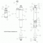 Z18VBE87F2/S87C2/CU RZR 900 60 INCH EU/TRACTOR Suspension, front shock internals - z18vbs87cu (702442)