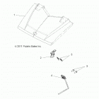 R19RCA57A1/A4/B1/B4 RANGER 570, FULL SIZE Body, hood latch - r19rca57a1  /  a4  /  b1  /  b4 (49rg...