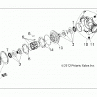 R18RRE99A9/AX/AM/AS/A1/B9/BX/BM/BS RANGER 1000 PS Drive train, front gearcase - r18rre99a9  /  ax  /  am  ...