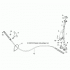 Z18VDE99AK/AW/AJ/BJ/BK/BW/LW/K99AK/BK/M99AL/R99AL/BL RZR XP 1000 Drive train, gear selector - z18vdr99al  /  bl (701183)