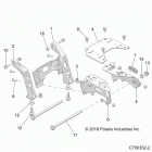 RZR PRO TURBO S/T  (Z21PAE92AE/AN/BE/BN/L92AL/AT/BL/BT) Chassis, mounting, front gearcase - z21pae92ae  /  an  /...