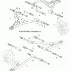 Z18VAS87CM RZR 900 50 INCH EU/TRACTOR Suspension, front control arms - z18vas87cm (701099)
