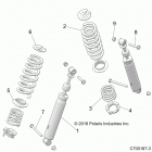 RZR 570 Suspension, rear shock mounting - z20cha57a2  /  e57am (...