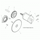 Z18VDE92LS RZR XP TURBO LATIN Engine, starter - z18vde92ls (49rgrstarter14rzr1000)