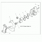 RZR TURBO 4 Brakes, rear caliper - z20n4e92al  /  ar  /  bl  /  br  ...