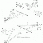 Z18VDS92CF/CU RZR XP TURBO TRACTOR Suspension, front control arms - z18vds92cf  /  cu (7013...