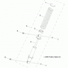 RZR 170 (Z21YAV17B2/B4/N2/N4) Suspension, shock, front - z21yav17b2  /  b4  /  n2  /  ...